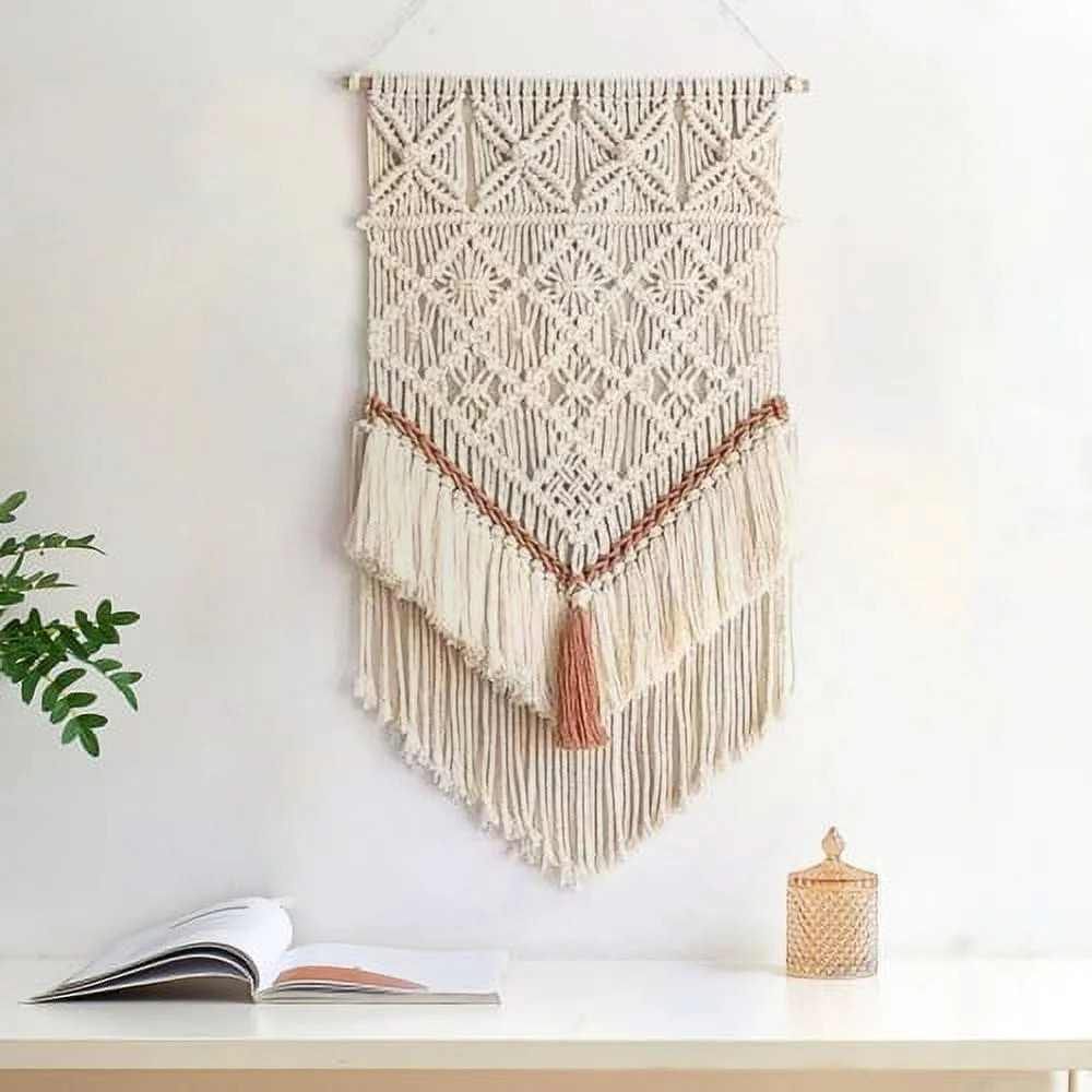 Travelwant Macrame Wall Hanging Small Woven Tapestry Wall Art Decor - Beautiful for Boho Home Dec... | Walmart (US)