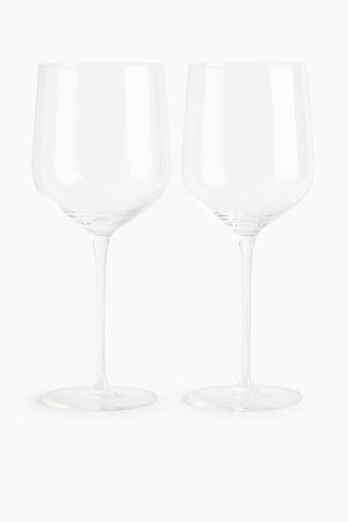 H & M - 2-pack delicate white wine glasses - White | H&M (UK, MY, IN, SG, PH, TW, HK)