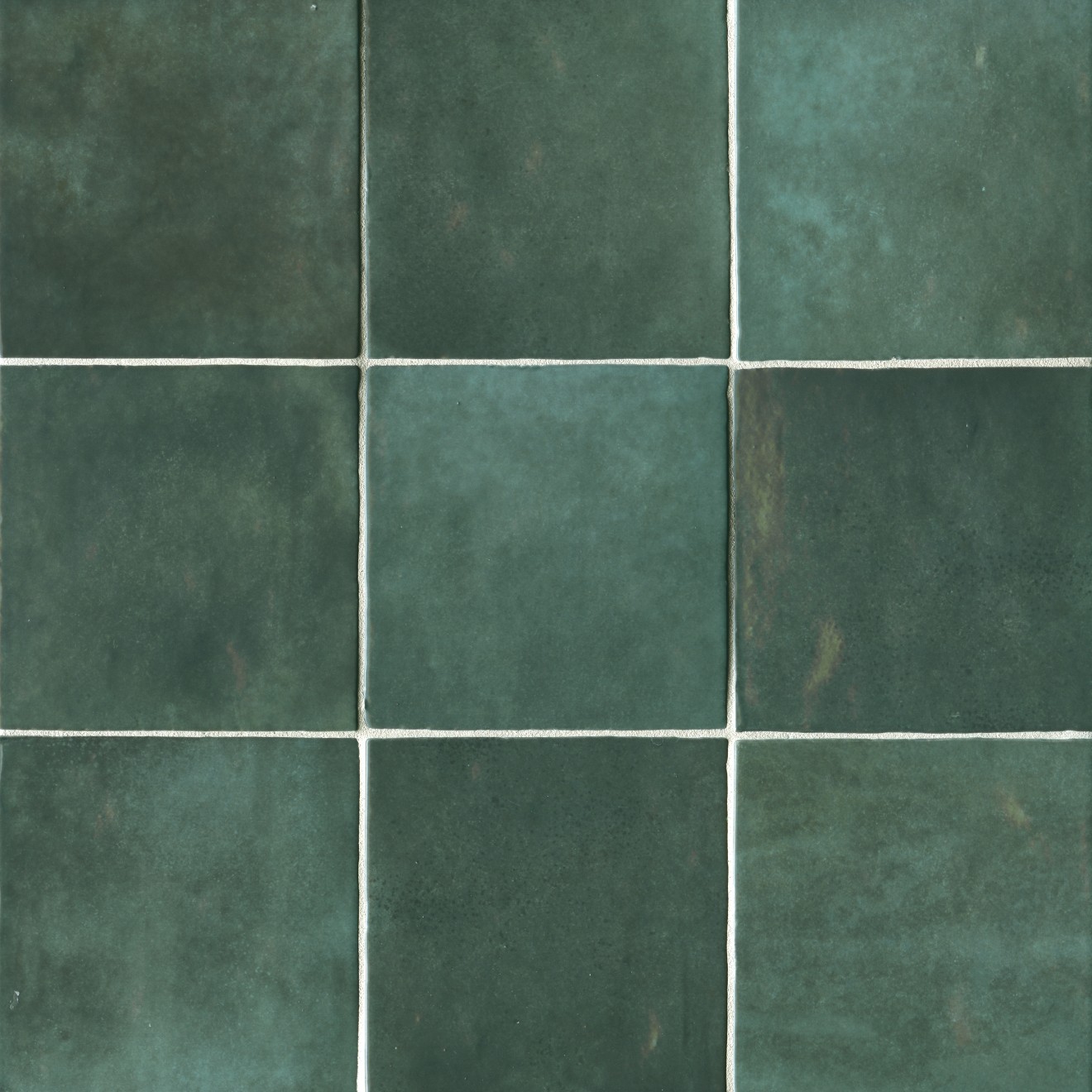 Cloe 5" x 5" Ceramic Tile in Green | Bedrosians Tile & Stone