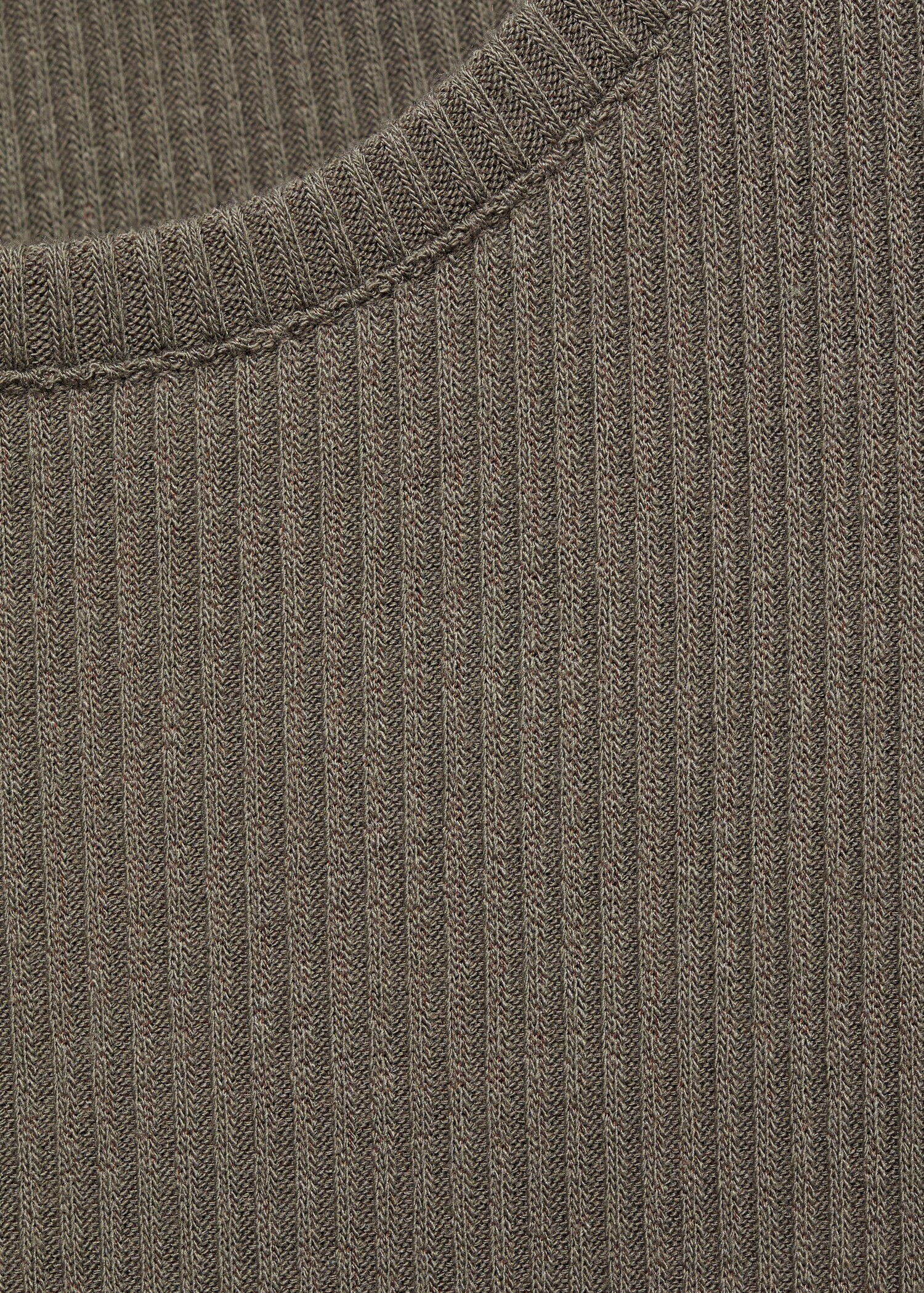 Ribbed long-sleeved t-shirt | Mango (US/MX/AU)
