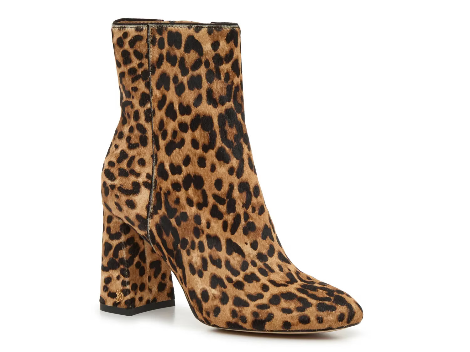 Sam Edelman Signature Collect Donna Bootie | Women's | Tan/Brown/Black Leopard Print Calf Hair | Size 6.5 | Boots | DSW