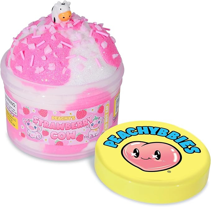 Peachybbies Strawberry Cow Cloud Slime - Made in USA Premium, 100% Authentic, 7 oz., Scented for ... | Amazon (US)