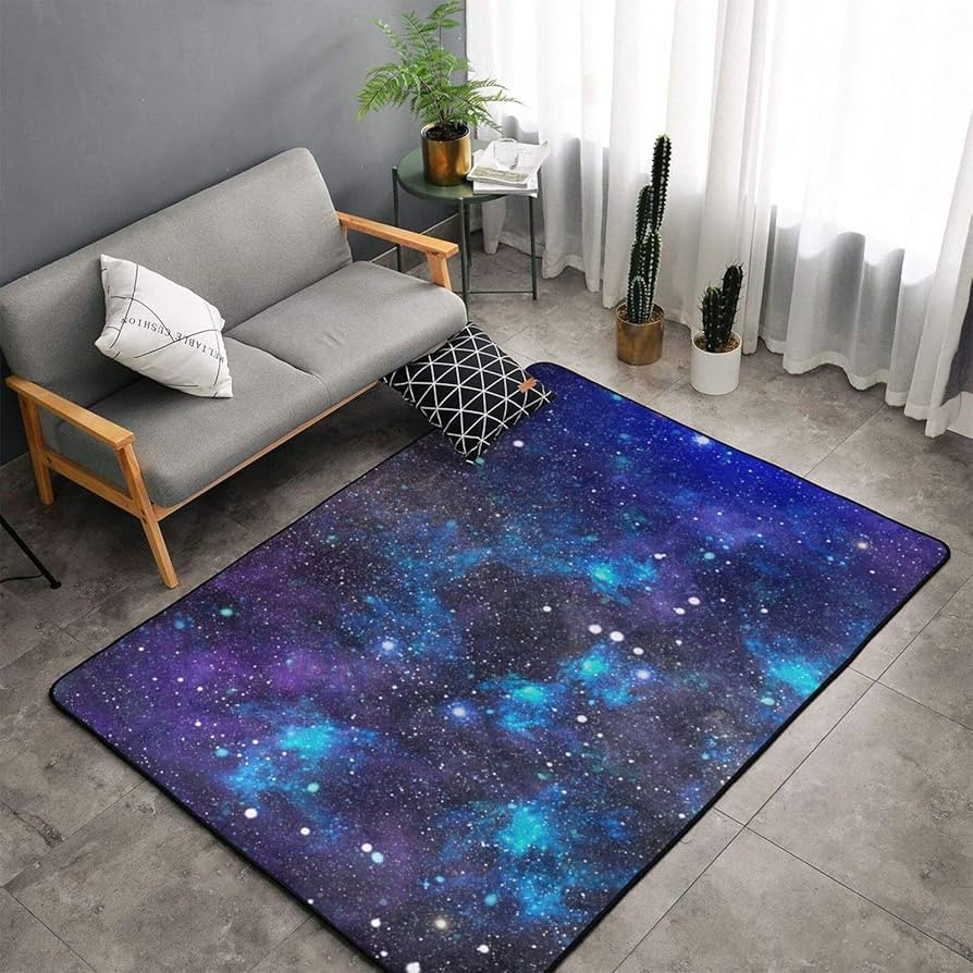 YEAHSPACE Galaxy Rug 60x39 inch Area Rugs Bedroom Playroom Children's Room Decorate-Outer Space U... | Amazon (US)