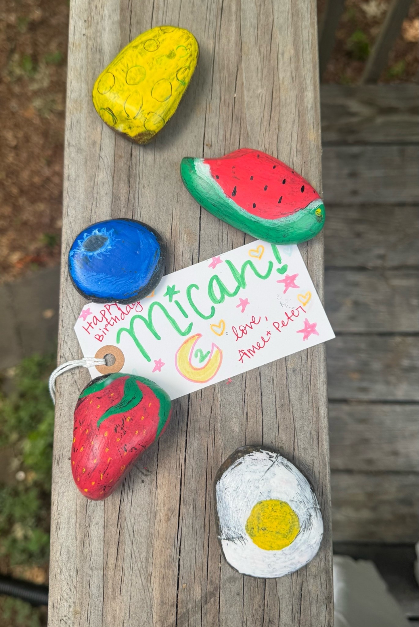 Painted river rocks! I made these for a friend’s mud kitchen, supplies are all linked below.  🍉🫐🍓🧀🍳

Kid friendly craft
Summer activity 
Family fun

#LTKKids