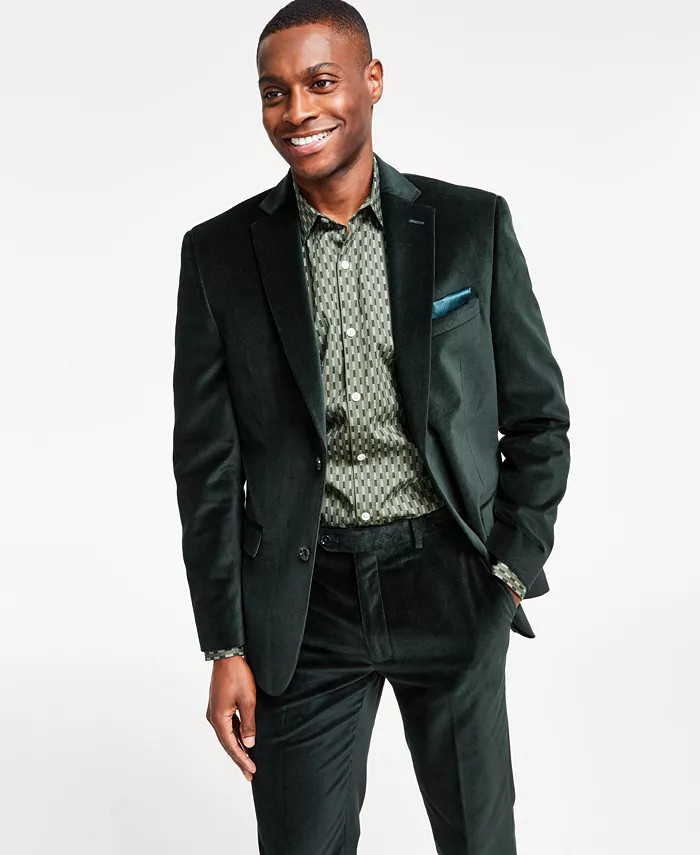 Alfani Men's Slim-Fit Solid Velvet Blazer, Created for Macy's  & Reviews - Blazers & Sport Coats ... | Macys (US)