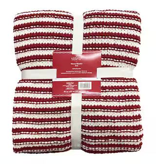 Red & White Peppermint Stripe Throw Blanket by Ashland® | Michaels Stores