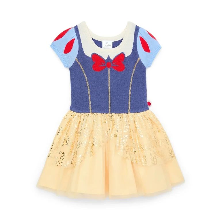 Disney Princess Toddler Girl Cosplay Snow White Dress, Sizes 12 Months - 5T - Walmart.com | Walmart (US)