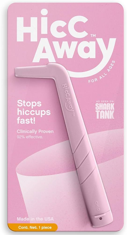 HiccAway Hiccup Straw Stops hiccups Fast! Clinically Proven Hiccup Relief for All Ages. Shark Tank Backed! | Amazon (US)