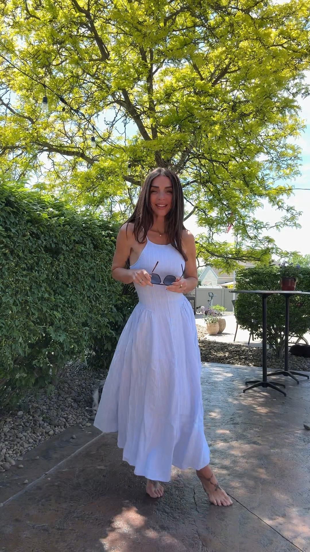 The perfect linen midi! 
Comfy stretchy easy to wear. comes in 5 colors! Wearing size XXS

#LTKxAbercrombie
