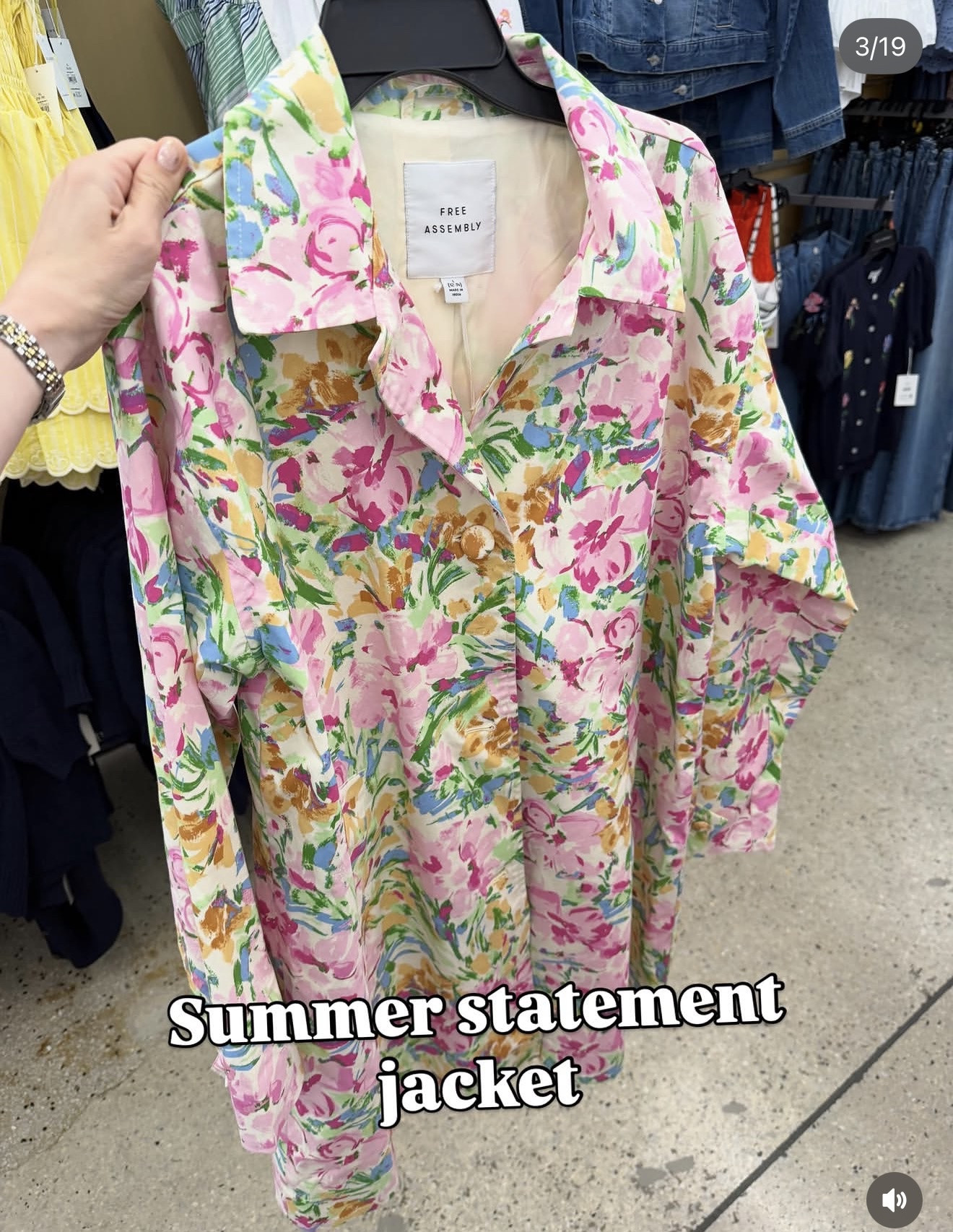 Floral jacket at Walmart by Free Assembly #walmartfashion