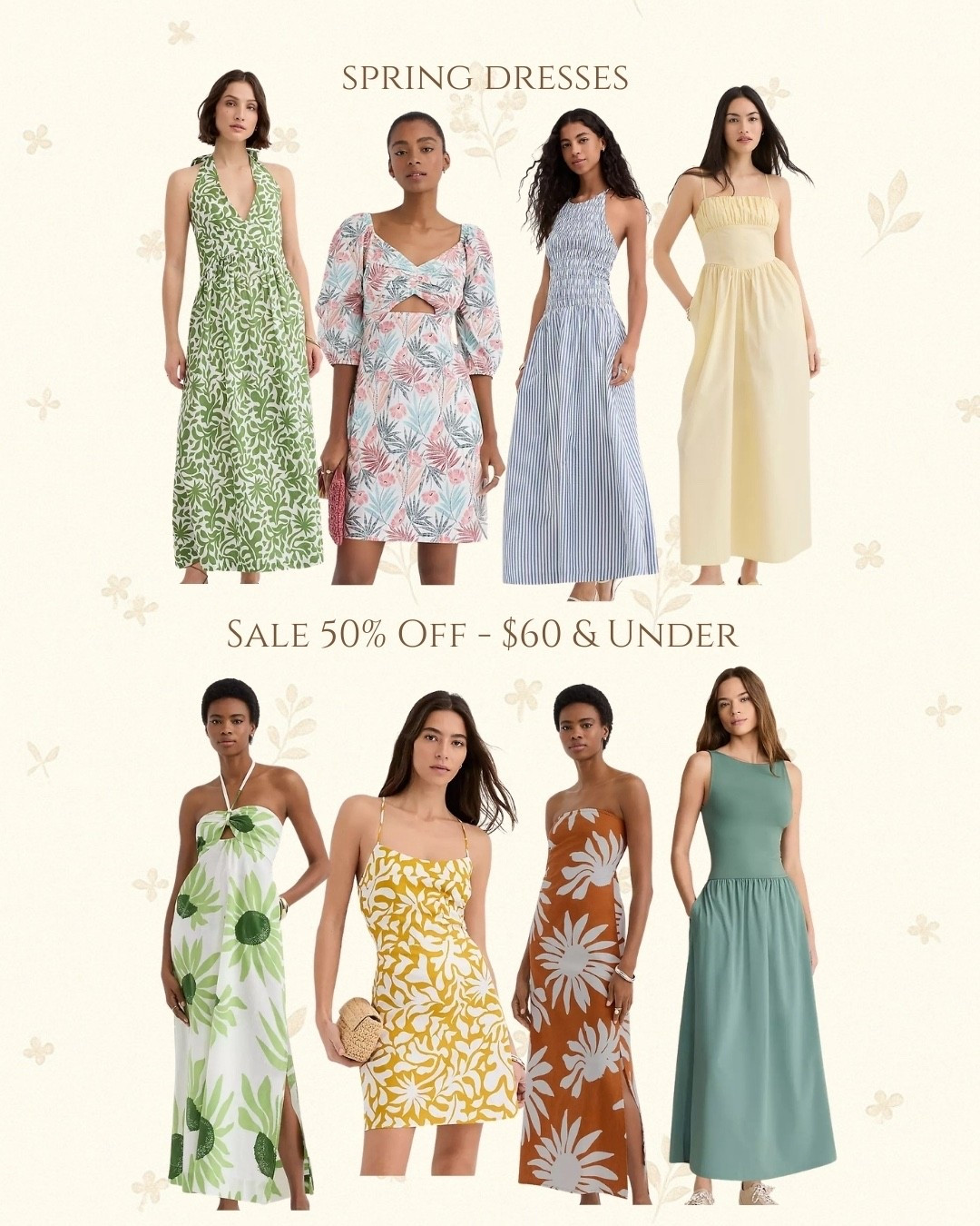 Spring dress sale - $60 and under! 💛

#LTKSaleAlert #LTKSpringSale #LTKTravel