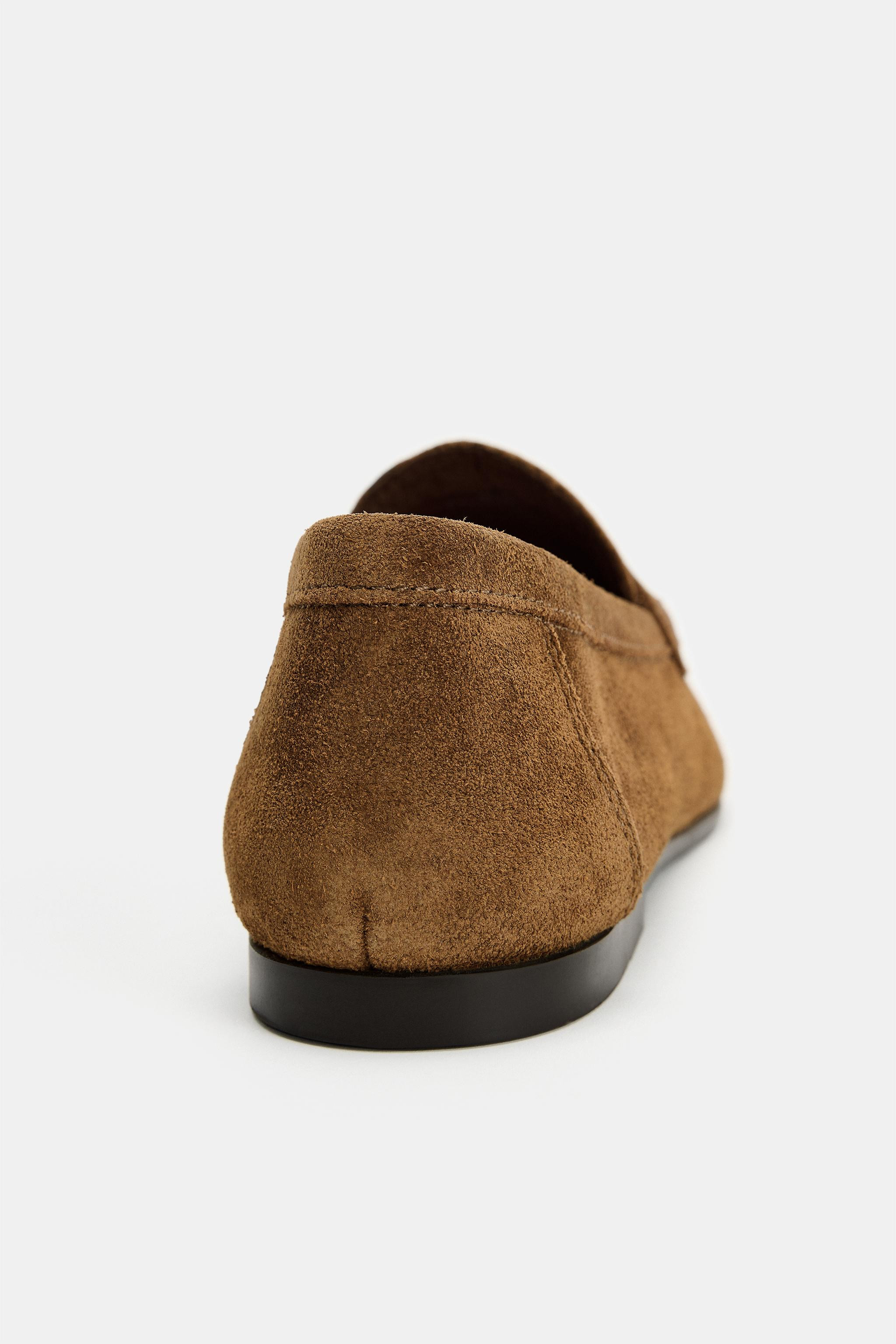 FLAT SUEDE LOAFERS | Zara US