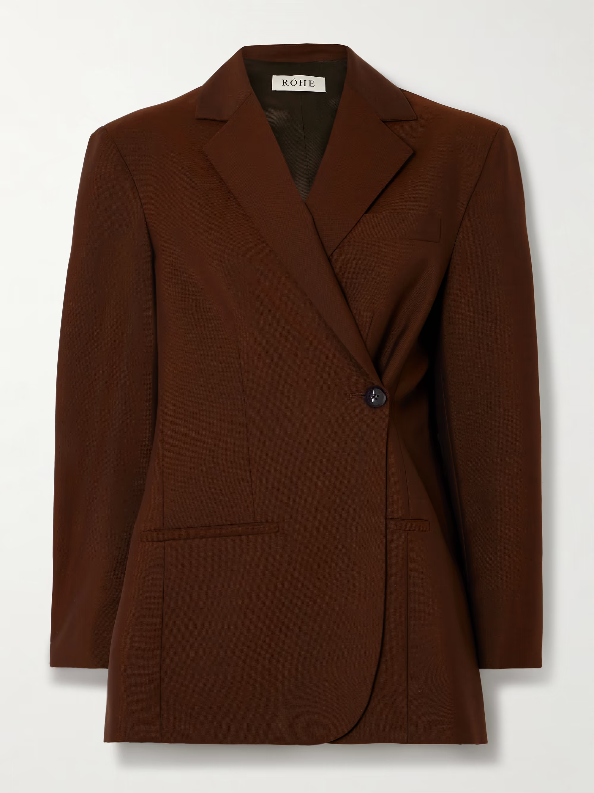 Wool and mohair-blend double-breasted blazer | NET-A-PORTER (US)