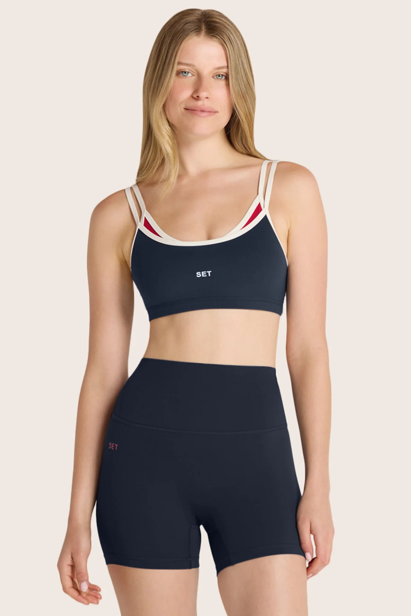 AIRLUXE™ BREATHE LAYERED MOVE BRA - ANCHOR | SET Active