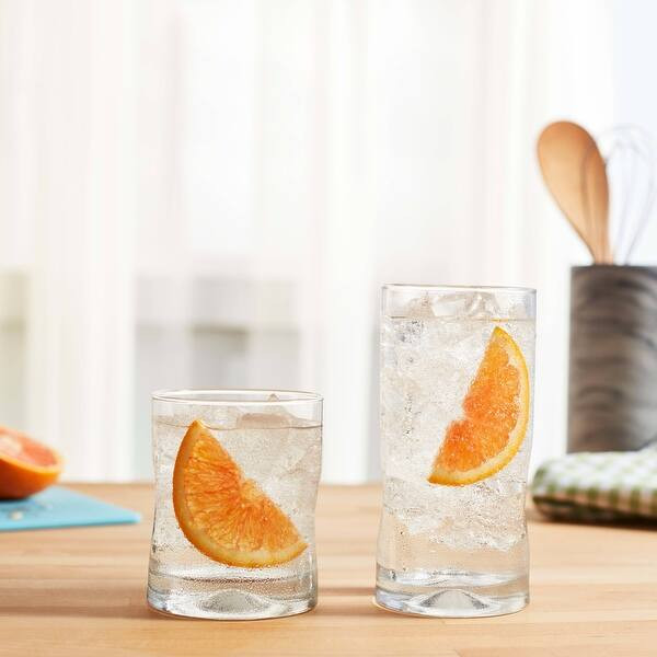 Libbey Impressions 16-Piece Tumbler and Rocks Glass Set | Bed Bath & Beyond