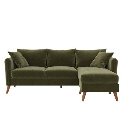 Magnolia Sectional Sofa with Pillows - Novogratz | Target