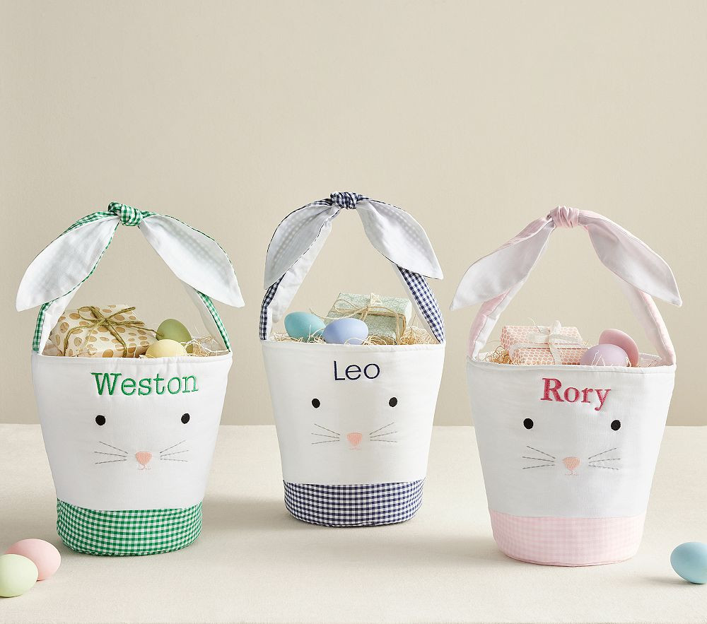 Tie-Ear Bunny Easter Buckets | Pottery Barn Kids