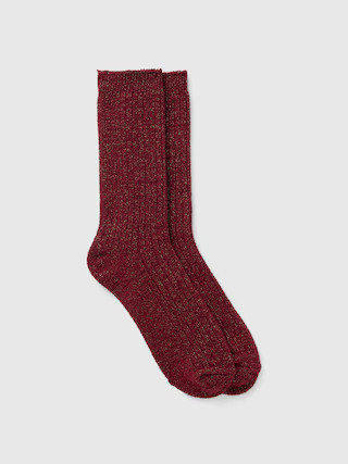 Cozy Sparkle Rib Crew Socks | Gap (US)