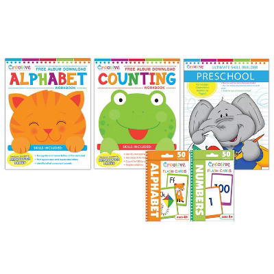 Creative Teaching Materials Preschool Skills Workbook & Flashcard Bundle | Target