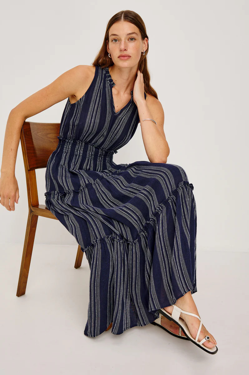 LOULOU DRESS - MAGALIA STRIPE | Rails