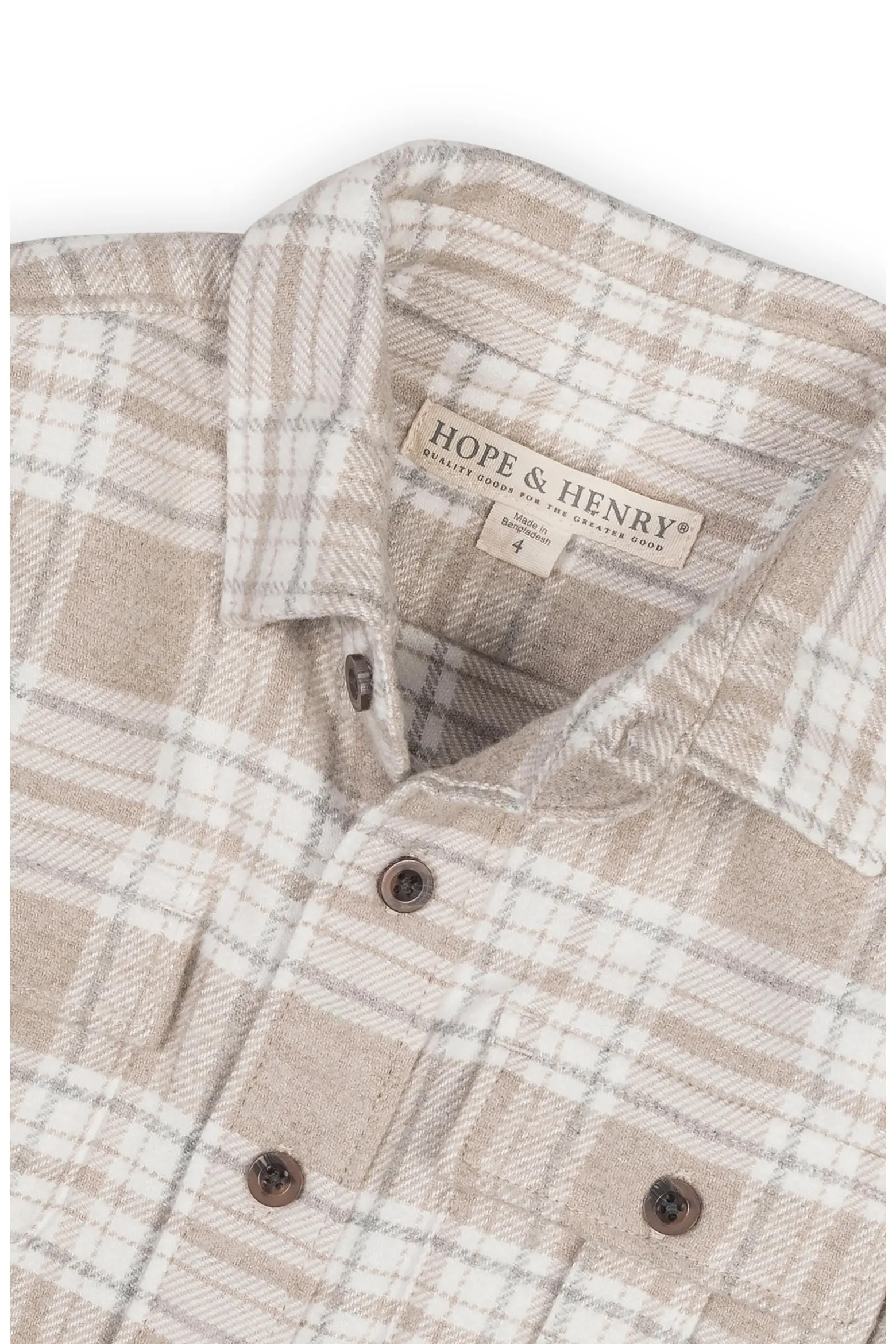 Kids' Organic Long Sleeve Flannel Shirt with Double Flap Pockets (Men) | Nordstrom | Nordstrom