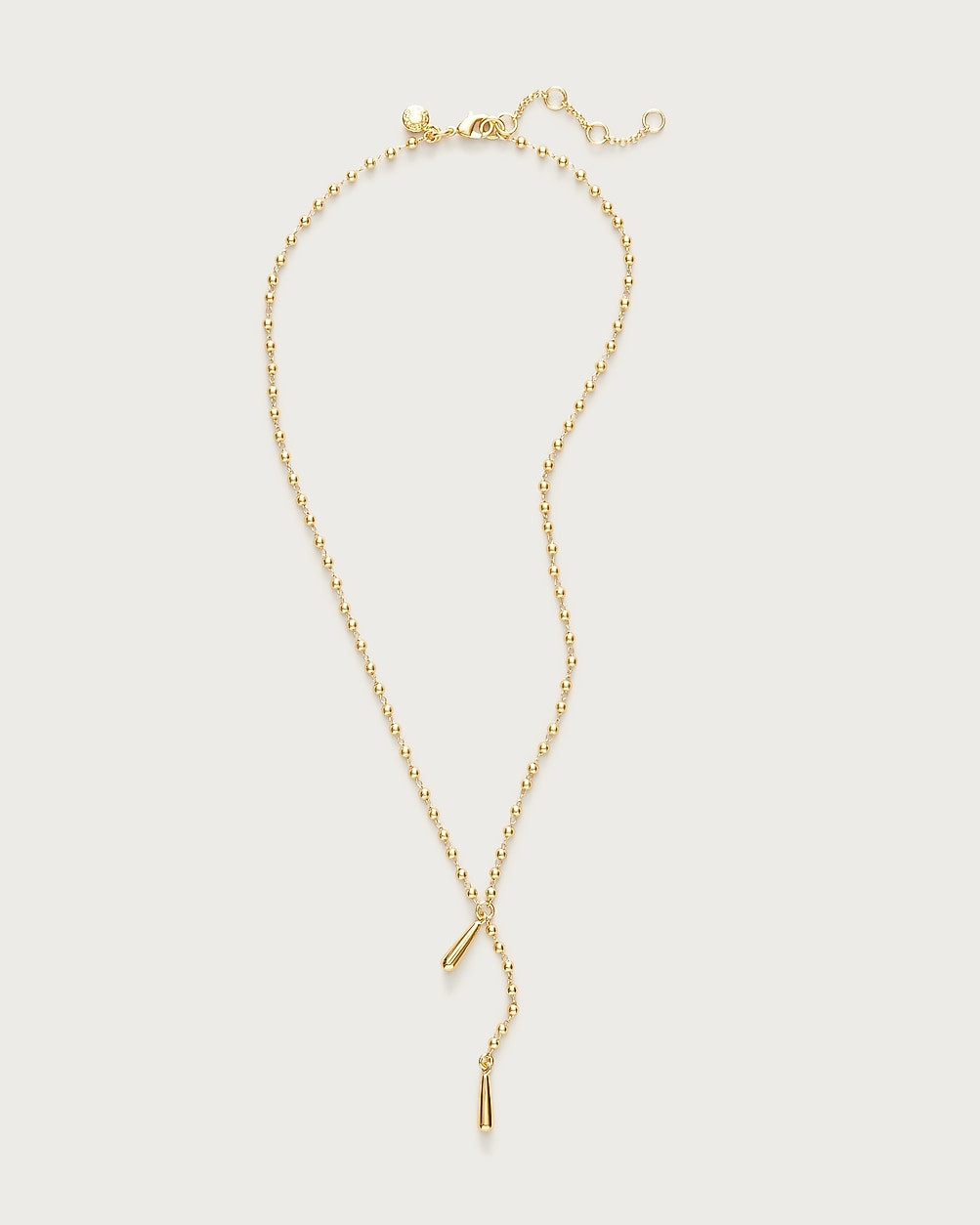 Metal beaded lariat necklace | J. Crew US