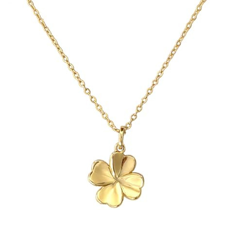 Unegeca Four Leaf Clover Pendant Necklace for Women, 14K Gold Plated heart clover Necklace, Lucky Simple Dainty Jewelry Gifts for Women, Christmas Valentine's Day Gifts | Amazon (US)