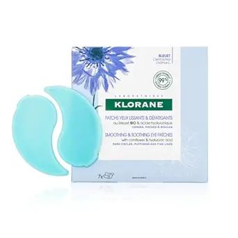 Klorane - Smoothing & Soothing Eye Masks with Cornflower & Plant-Based Hyaluronic Acid - Hydrogel... | Amazon (US)