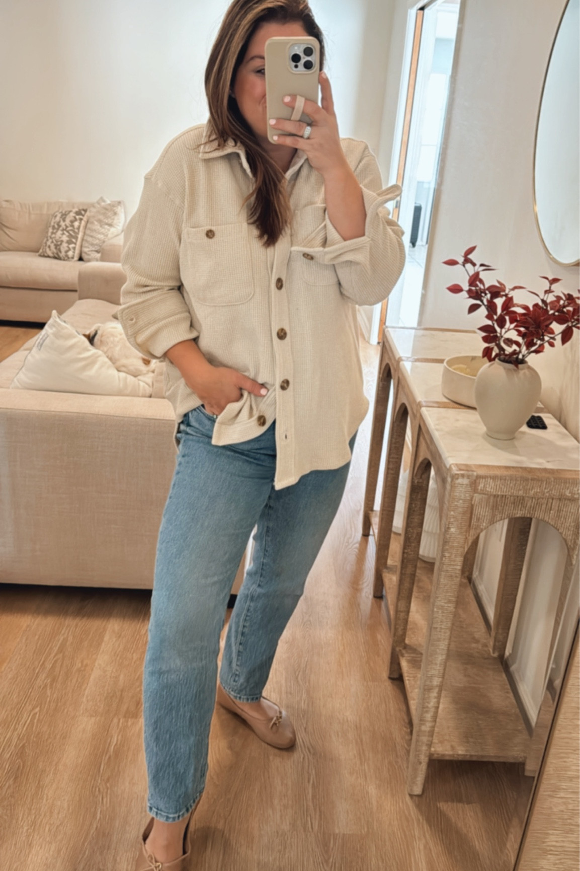 Love this waffle Shacket! True to size! Under $25

Walmart Fashion 🤍

#LTKfindsunder50 #LTKSeasonal #LTKstyletip