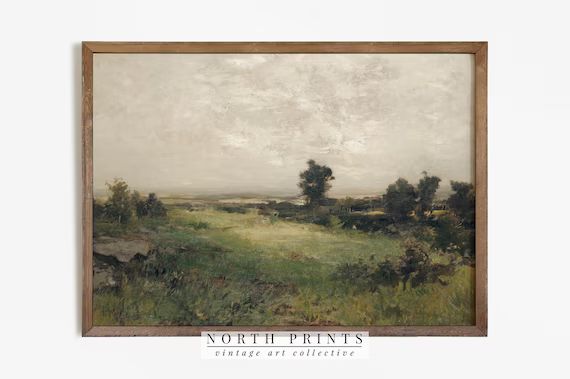 Country Oil Painting | Vintage Landscape Print | Farmhouse PRINTABLE Art | 331 | Etsy (US)