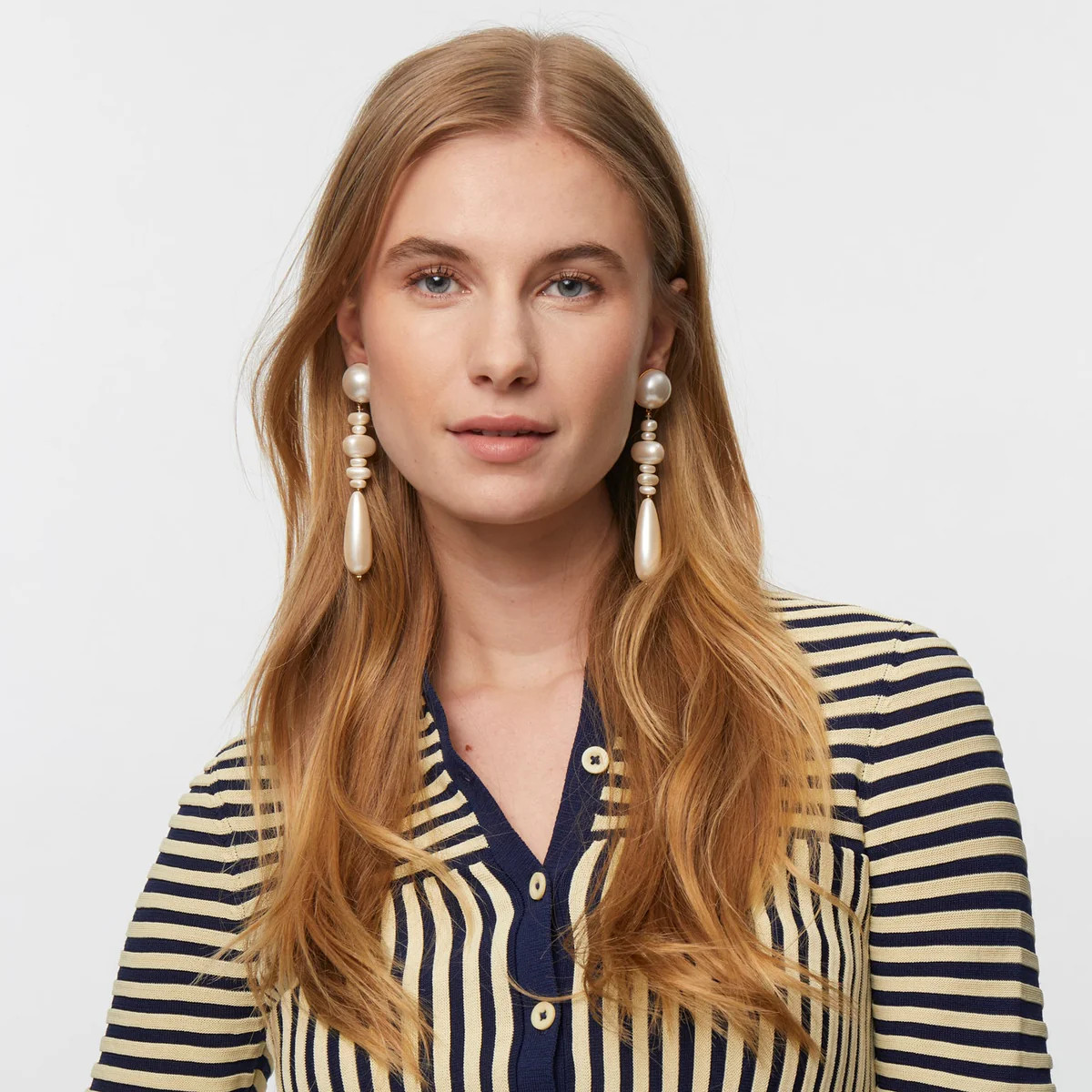 PEARL COPACABANA LINEAR EARRINGS | LELE SADOUGHI