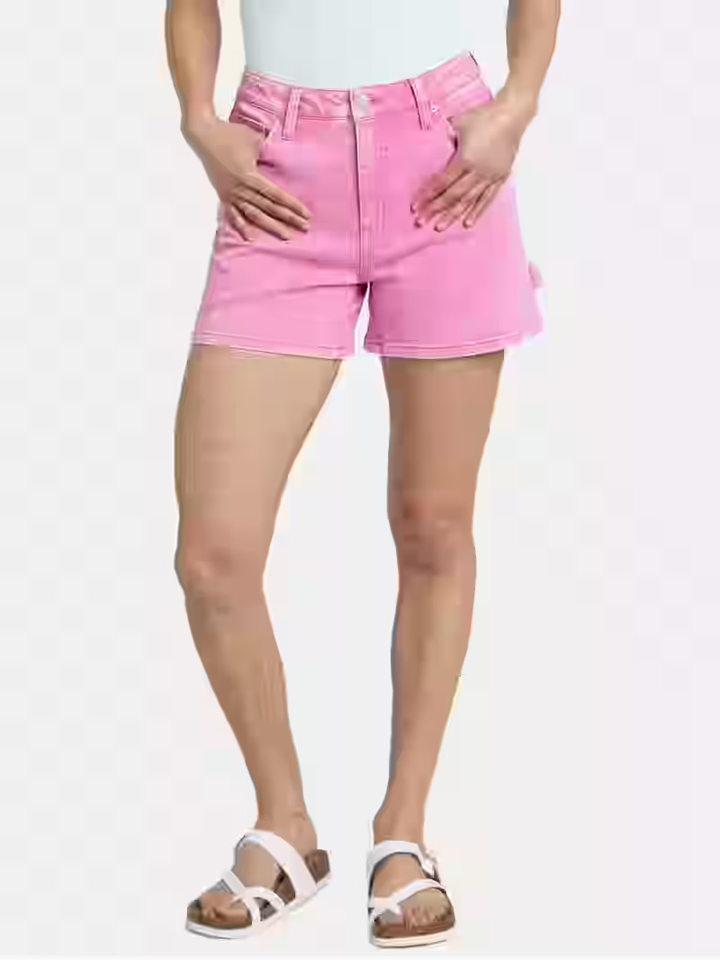 Time and Tru Women's High Rise Carpenter Shorts, 4"Inseam, Sizes 2-20 | Walmart (US)