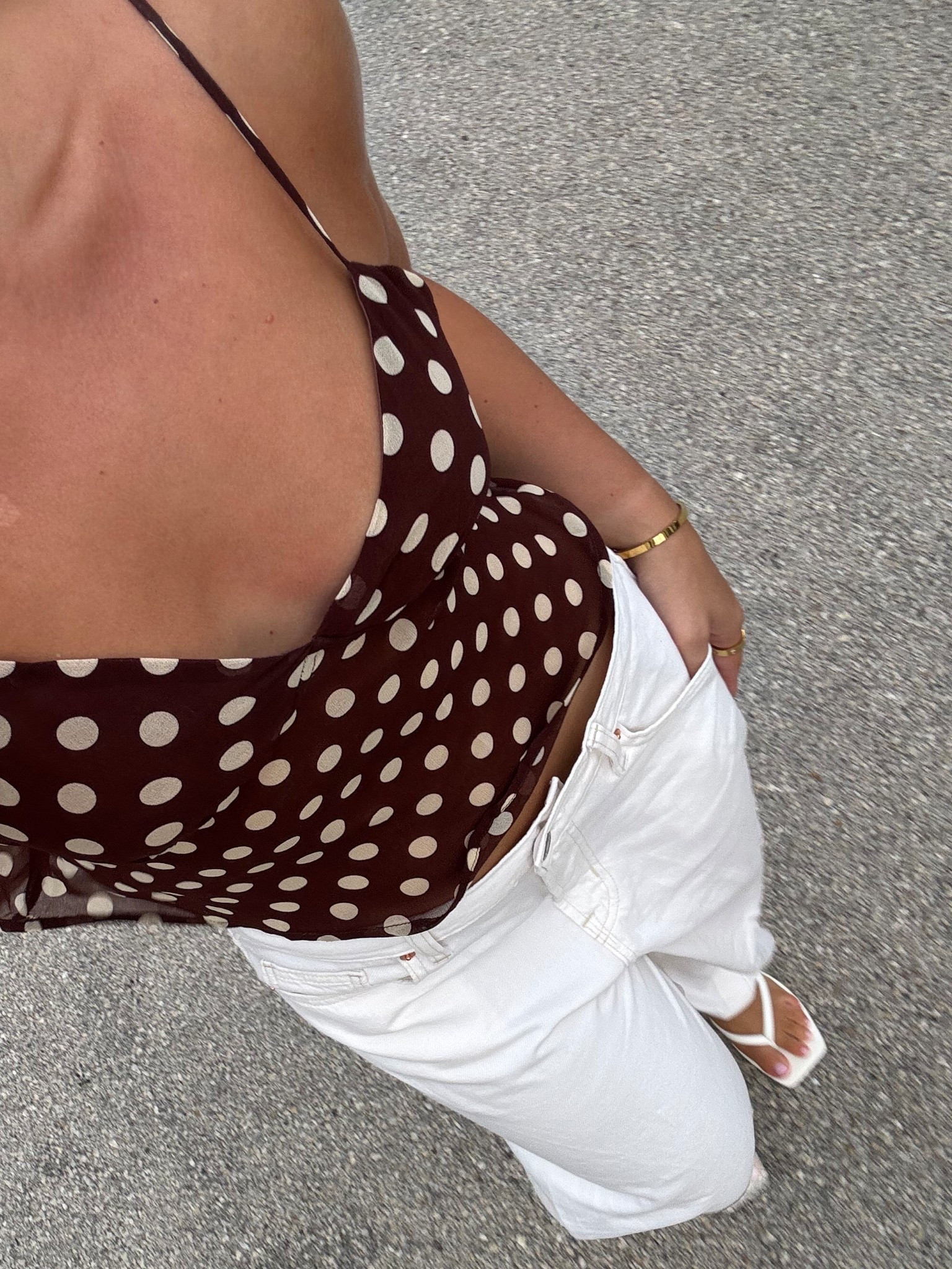 Polka dot top and jeans 

#LTKSeasonal #LTKStyleTip