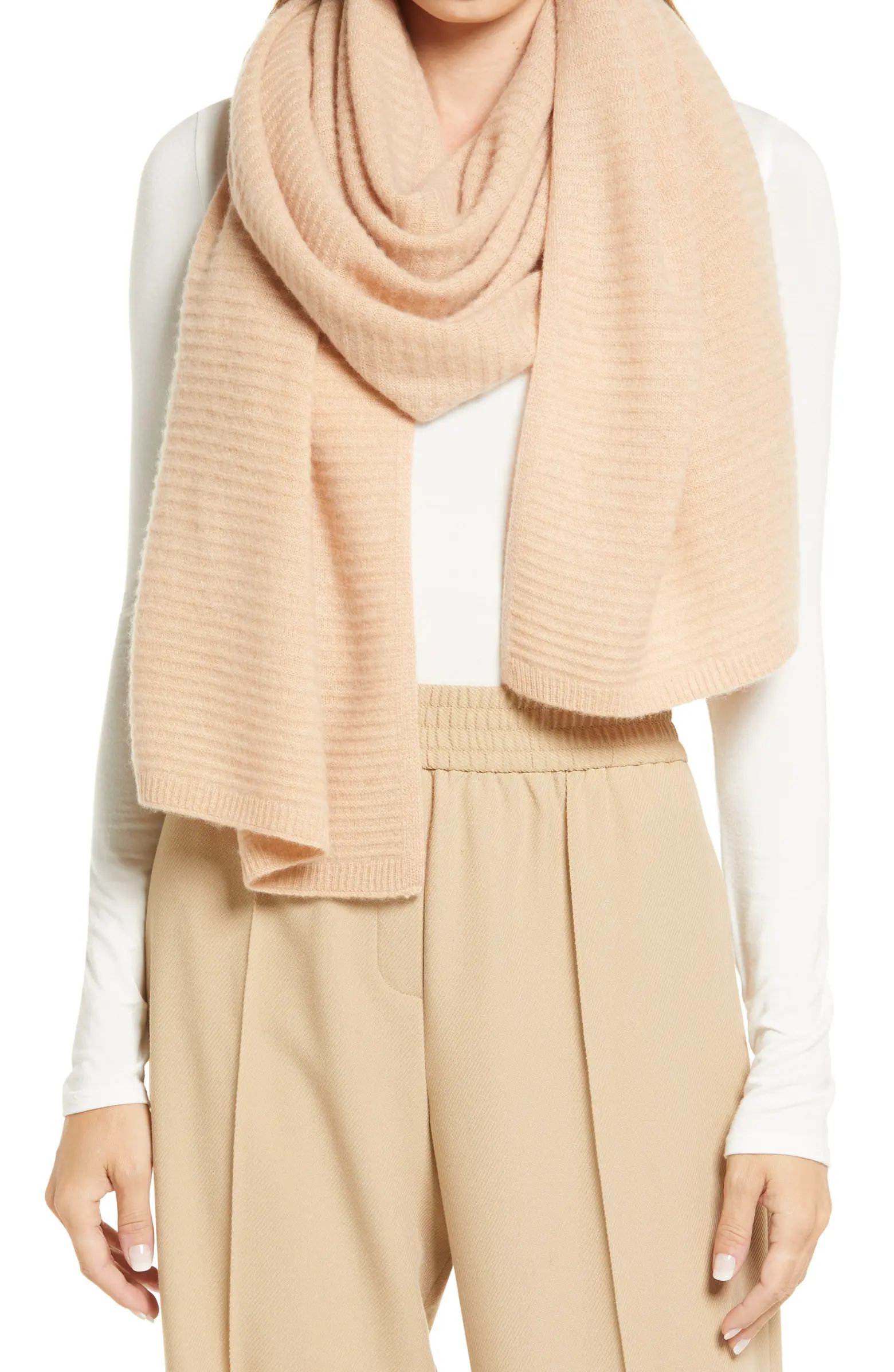 Cashmere Rib Scarf | Nordstrom