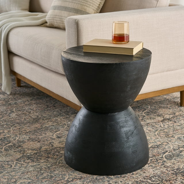 Better Homes & Gardens James Wood End Table, Rich Black Finish | Walmart (US)