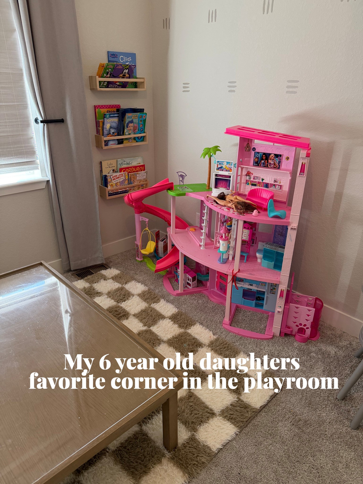 #playroom #kidsplayroom #homedesign #barbie #barbiedreamhouse #girlgifts #siblingplayroom #home #giftidea #giftguide 

#LTKGiftGuide #LTKKids #LTKHome