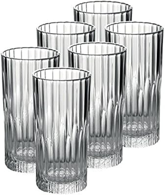 Duralex Made In France Manhattan High Glass Tumbler (Set of 6), 10.62 oz, Clear | Amazon (US)