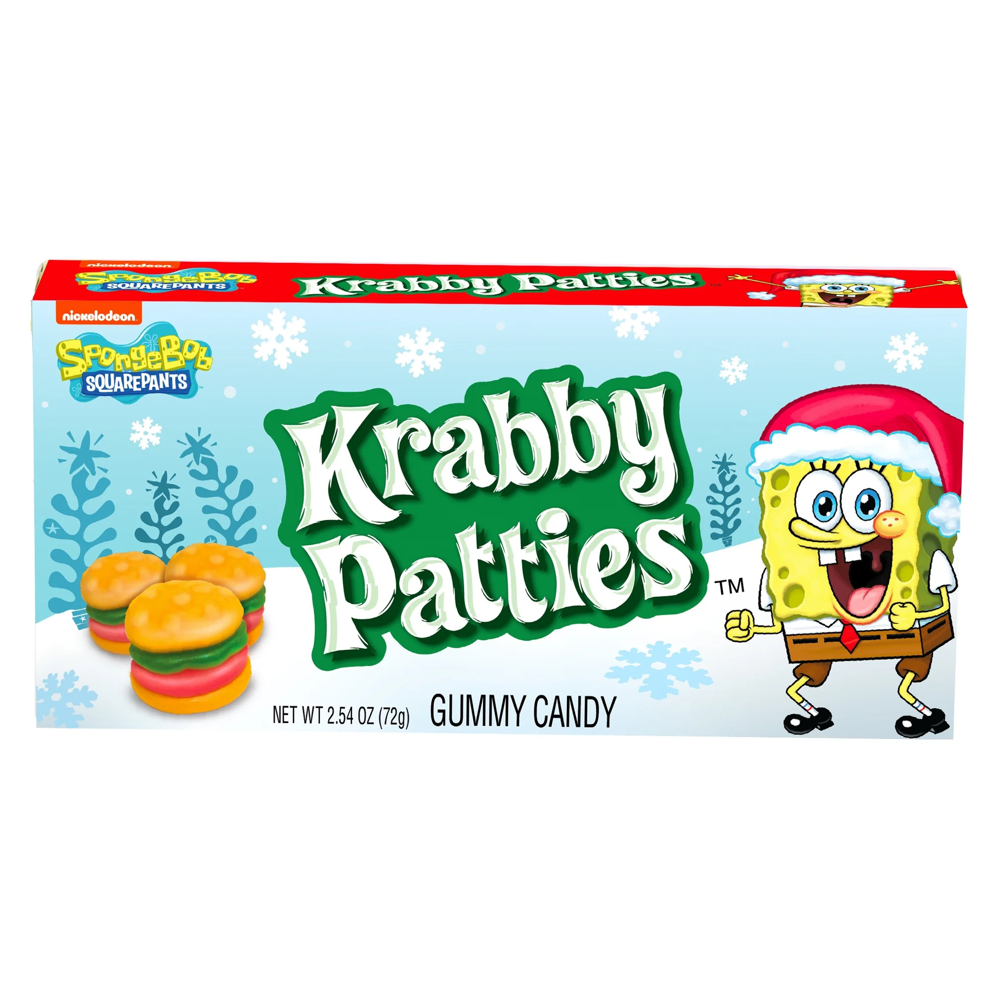 Frankford SpongeBob Gummy Candy Original Krabby Patty Theater Box, Christmas, 2.54 oz | Walmart (US)