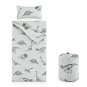 Wake In Cloud - Sleeping Bag Zippered, Nap Mat with Matching Pillow for Kids Boys Girls Sleepover... | Amazon (US)