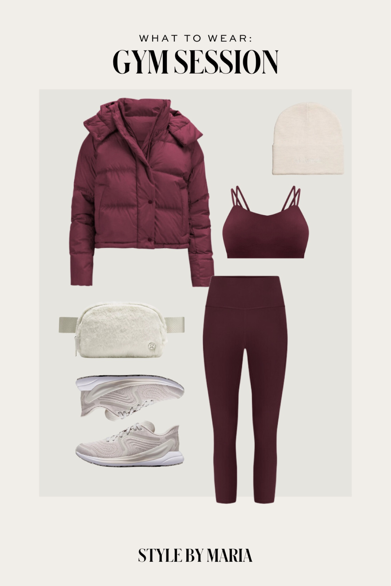 Gym essentials 
Lululemon puffer jacket on sale 
Lululemon workout set on sale
Lululemon sneakers
Lululemon Fanny pack



#LTKFindsUnder100 #LTKSaleAlert #LTKActive