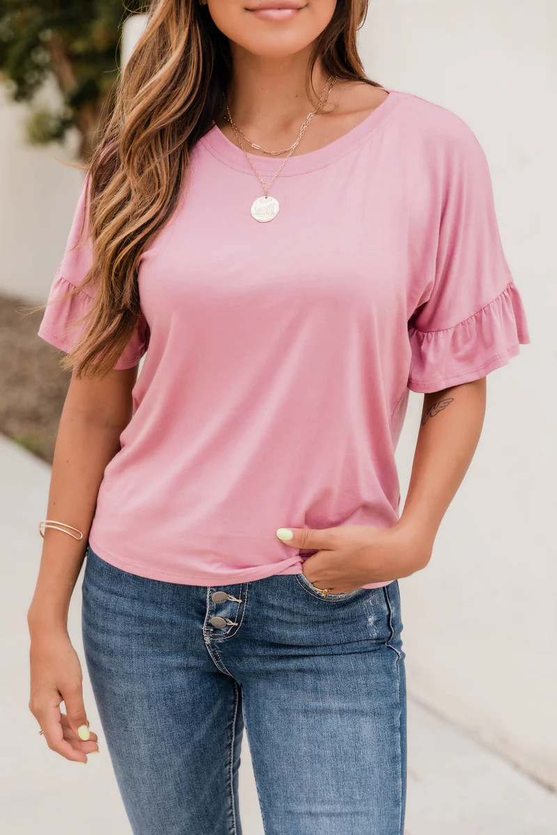 A Grand Idea Blouse Pink FINAL SALE | The Pink Lily Boutique