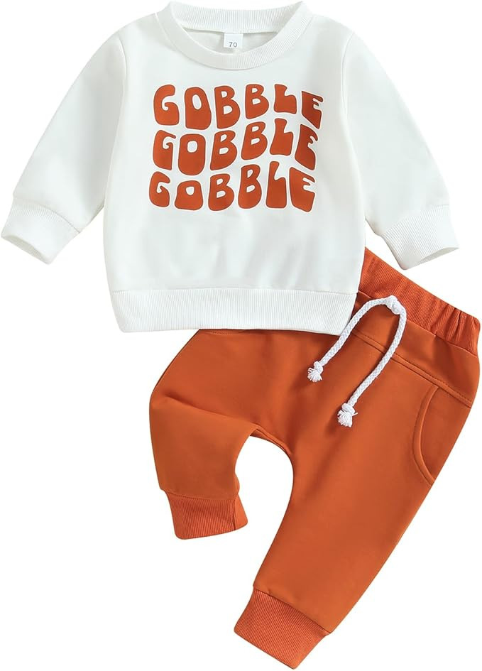 YINGISFITM Baby Boy Fall Clothes Toddler Halloween Outfit Boy Halloween Pumpkin Sweatshirt Shirt ... | Amazon (US)