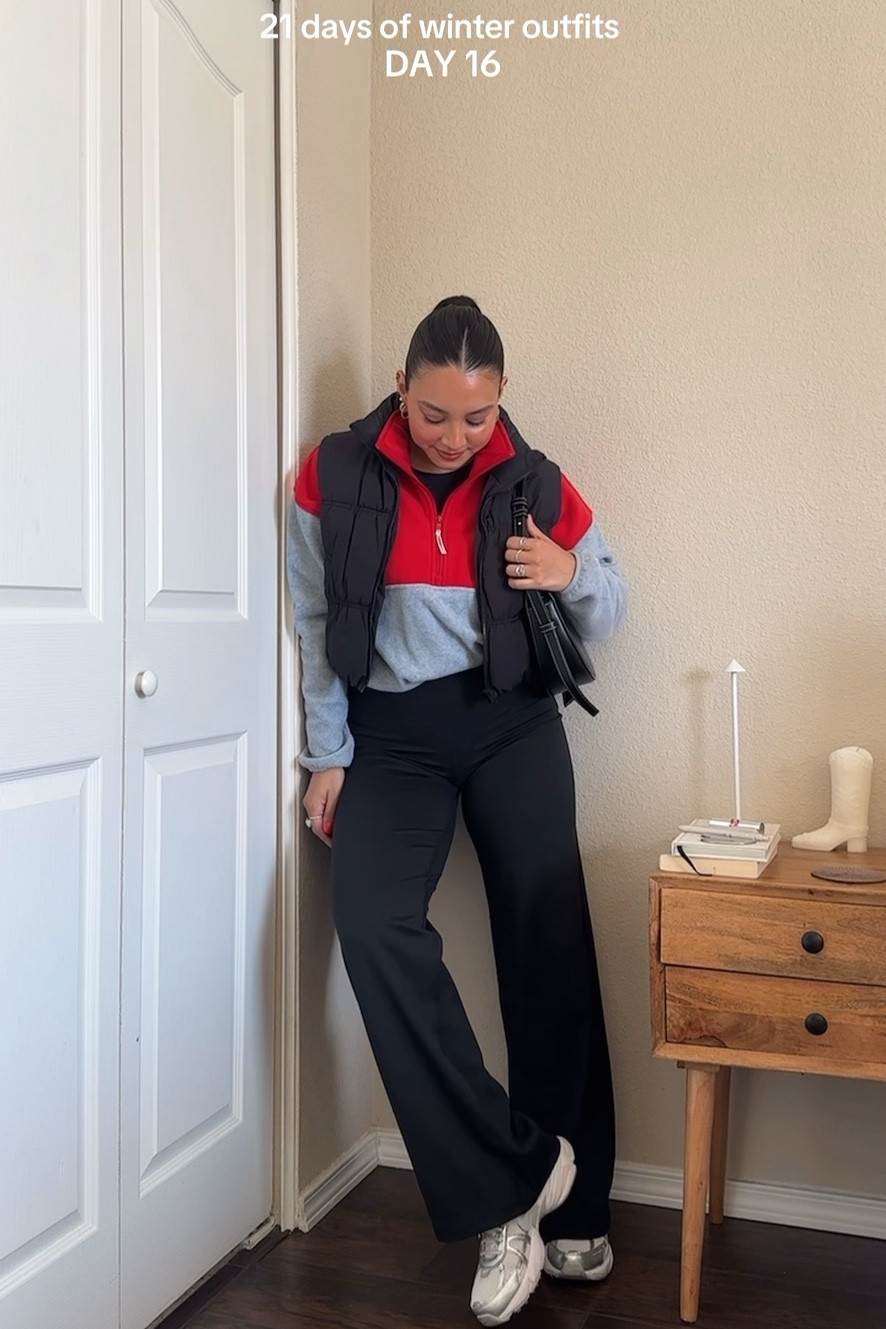 comfy + cozy winter outfit♥️❄️ — (wearing pants in size small reg + top in size small + fleece in size small + vest in size small) — bag is polene numero dix👜 linked a similar dupe!

#LTKSaleAlert #LTKSeasonal #LTKStyleTip