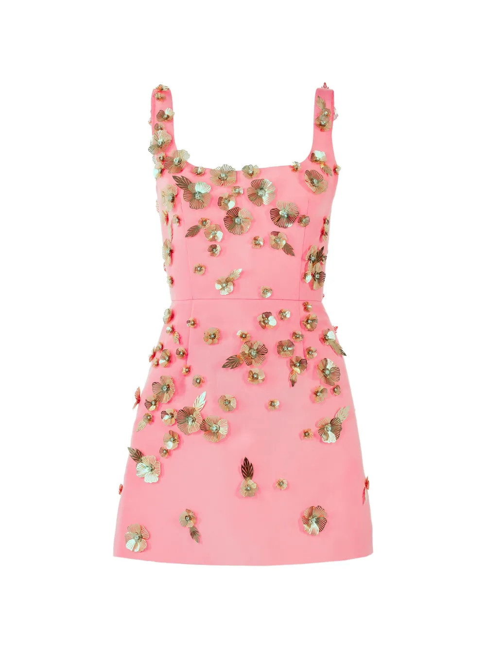 Carolina Herrera Abito Corto a Fiori | Rosa | FARFETCH IT | Farfetch Global