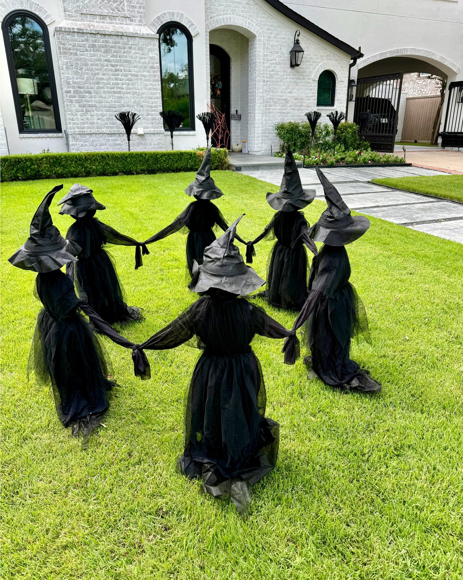 ✨SALE ALERT✨ 30% one item including** Halloween until the end of day 8/26. 🎃👻🕸️🕷️ These witches yard stakes light up by battery. The witches brooms are plug in. We had SO MANY comments and questions about where these were from by all of our neighbors. They’re SUPER fun for Halloween and sell out every year. 

#everypiecefits

Halloween decor 
Fall decor 
Yard decoration 
Halloween yard decorations 
Outdoor Halloween decorations 
Porch decorations 
Patio decor 
Fall wreath 
Halloween wreath 
Outdoor fall decor 

#LTKHome #LTKSeasonal #LTKSaleAlert
