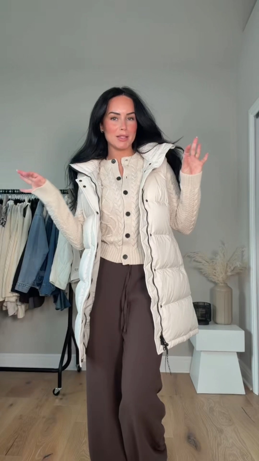 Neutral, but make it elevated 🤍 I will have my outfit added to my LTK in the outfit inspo section! 

My sizing 5’7, 145lbs, 32dd
I’m wearing size smalls 



Aritzia outfit, Aritzia haul, Aritzia cardigan, Aritzia tailored pants, Aritzia wide leg pants, Aritzia Super Puff vest, Aritzia neutral outfit, elevated casual outfit, neutral outfit inspo, chic neutral look, minimalist outfit, capsule wardrobe style, fall winter outfit, layered neutral look, everyday elevated style, lodge pants, chic outfits 

#LTKgrwm #LTKootd #LTKWorkwear