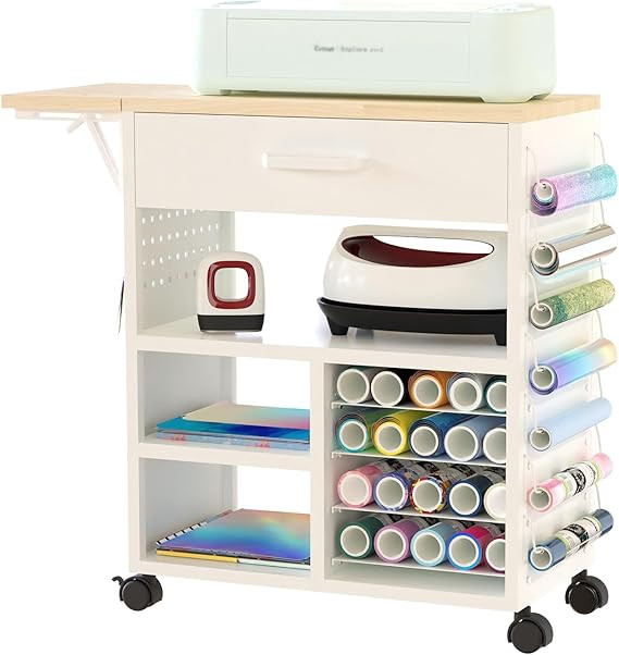 Rolling Craft Cart with Storage Drawers & Wheels - Heavy Duty Mobile Craft Organizer for Cricut M... | Amazon (US)