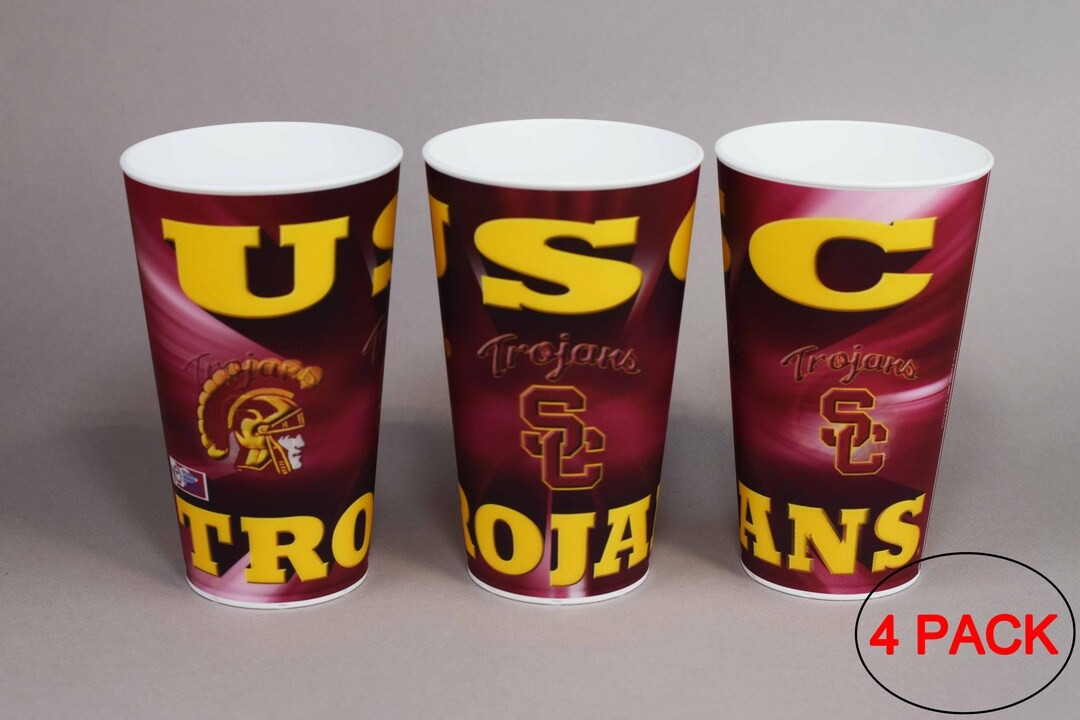 University of Southern California Trojans Plastic Cup 22oz  - Etsy | Etsy (US)
