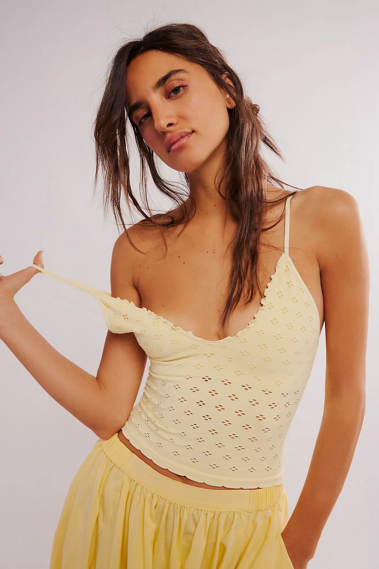 Eyelet Seamless Triangle Cami | Free People (Global - UK&FR Excluded)