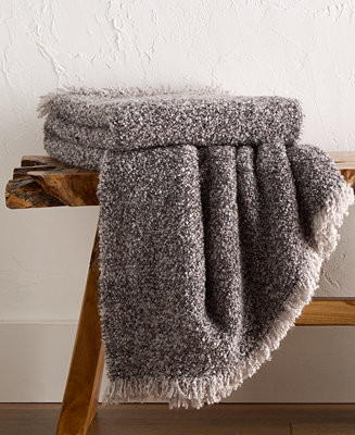 Heathered Boucle Throw, 50" x 60", Exclusively for Macy's | Macy's